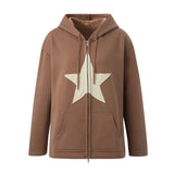 Men’s Y2K Star Print Relaxed Hoodie