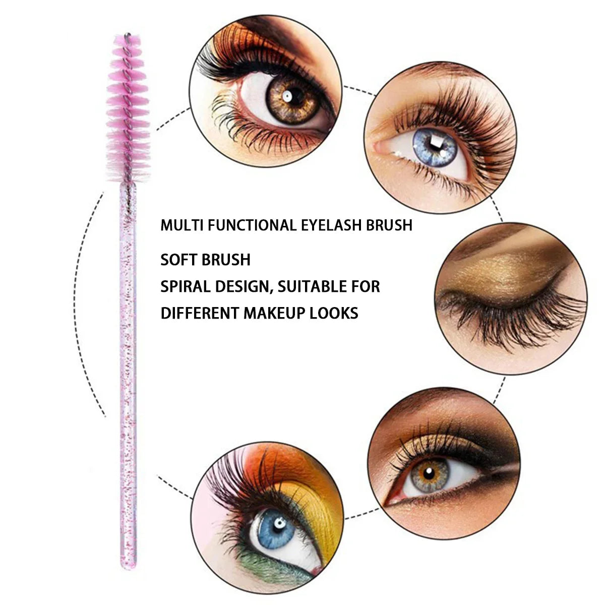 Disposable Makeup Brush Set – Lip, Lash & Brow Wands