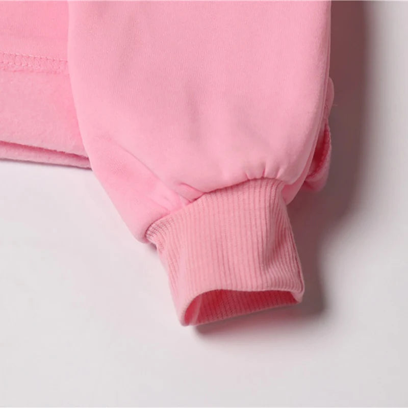 Anime Cat-Ear Cropped Hoodie | K-Pop Inspired Streetwear