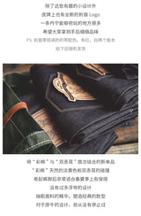 Maden Retro 11.6oz Cotton Selvedge Raw Denim Jeans Tapered Regular Fit Jeans with Zipper Fly High Quality Versatile Men's Pants