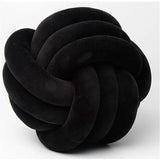 Handmade Knot Ball Throw Pillow – Soft Velvet Cushion