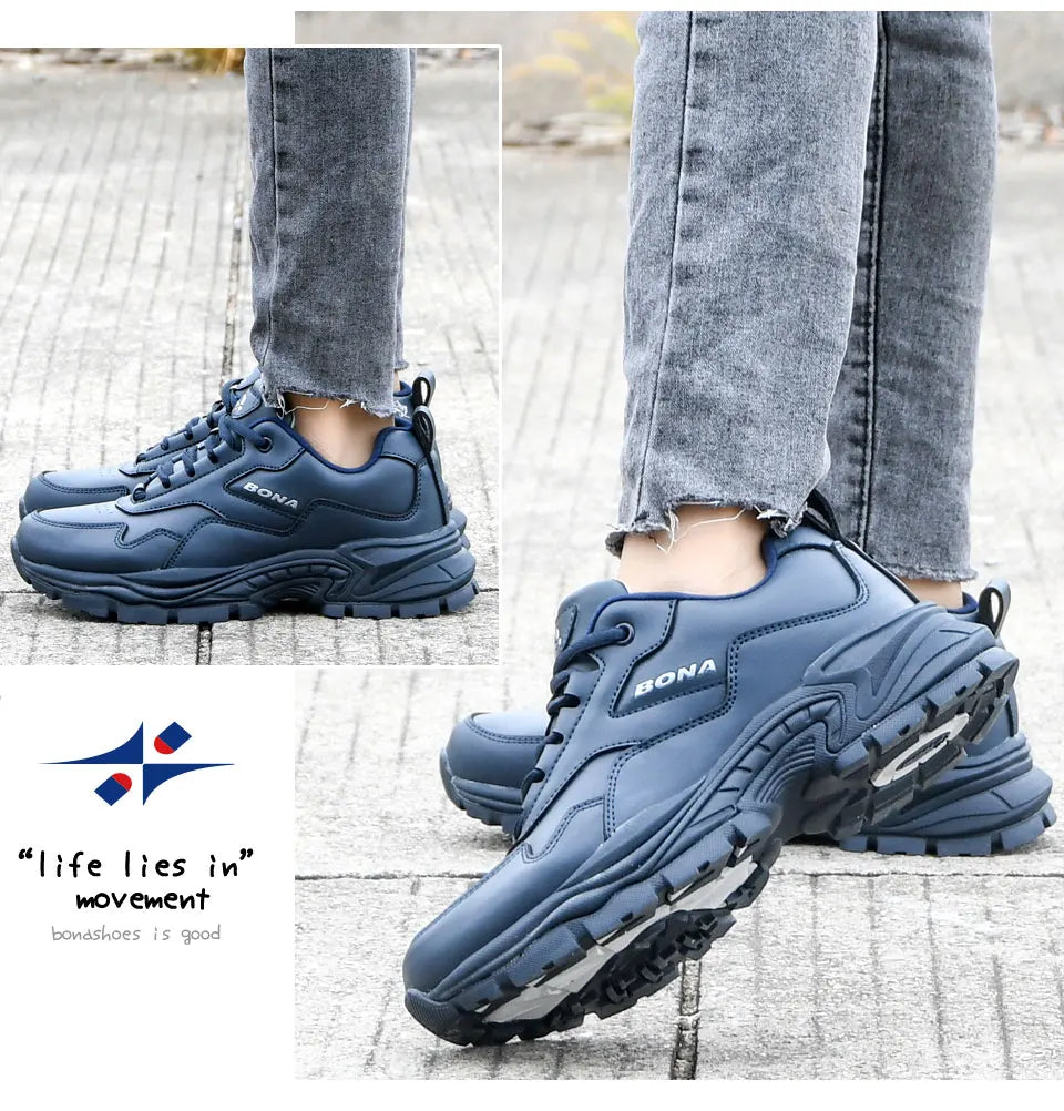 BONA New Designers Running Shoes Casual Fashion Sport Shoes Women Summer Breathable Luxury Brand Sneakers Ladies Footwear