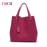 CHCH Winter Luxury Brand Fashion Printed Women's Handbag Large Capacity Travel Commuting Multi functional Large Capacity Handbag