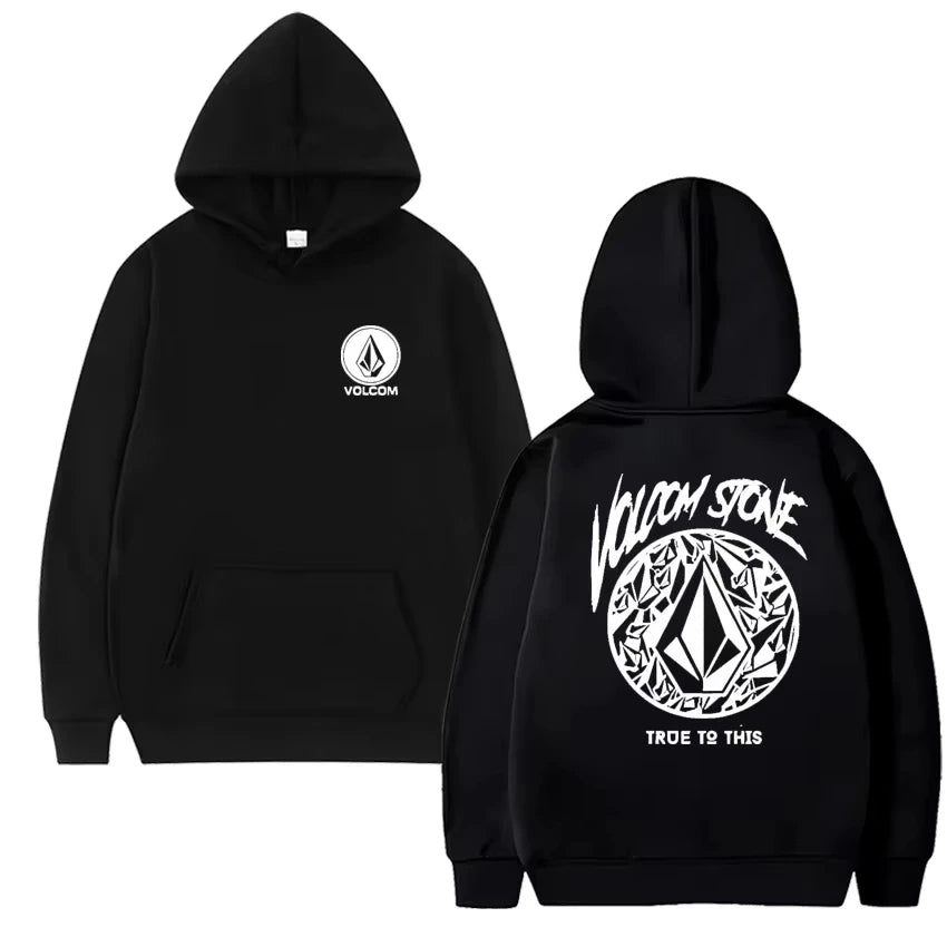 Volcom men's hoodie long-sleeved sweatshirt Hip-hop fashion casual street outdoor autumn and winter sportswear