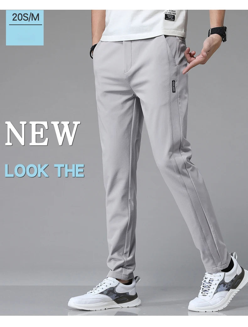 Men's Lightweight Stretch Slim-Fit Pants