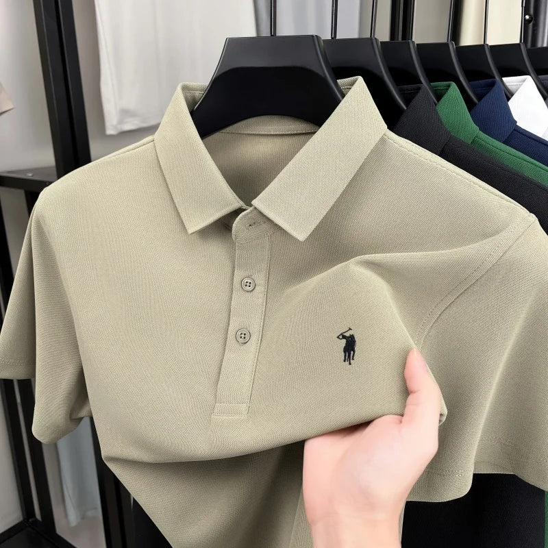 Pony Embroidered Men's Polo Shirt | Premium Summer Comfort