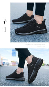 Men's Lightweight Knit Sneakers | Breathable Mesh Athletic Shoes