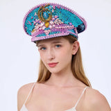 Rhinestone Captain Hat | Festival & Masquerade Cap