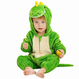 Plush Hooded Baby Winter Romper