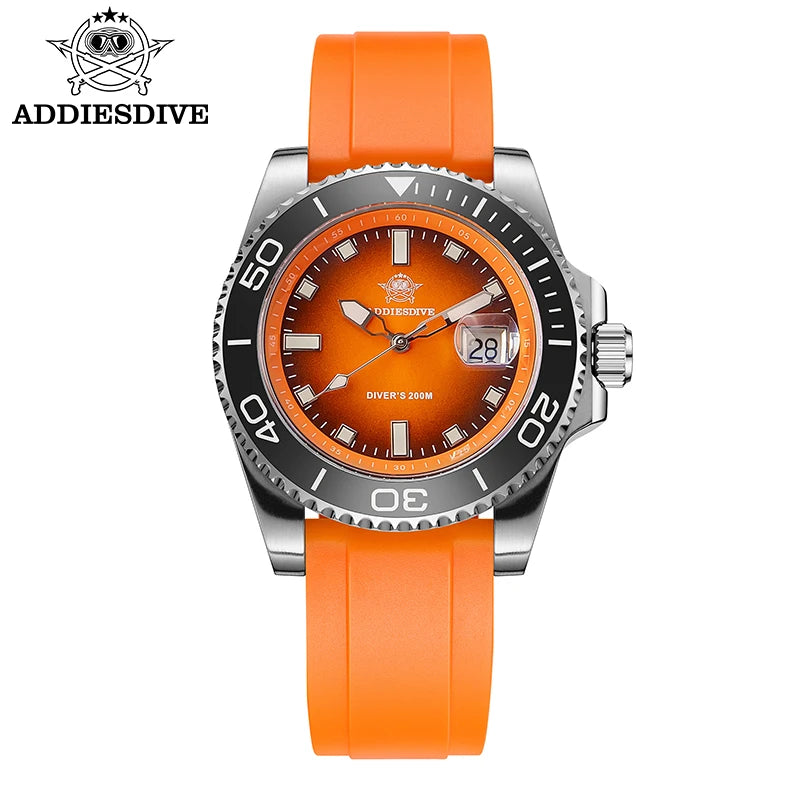 ADDIESDIVE 41mm Man Luxury Watch Japan 2115 Quartz Movement Watch Luminous 200m Waterproof 316L Stainless Steel Dive Watches