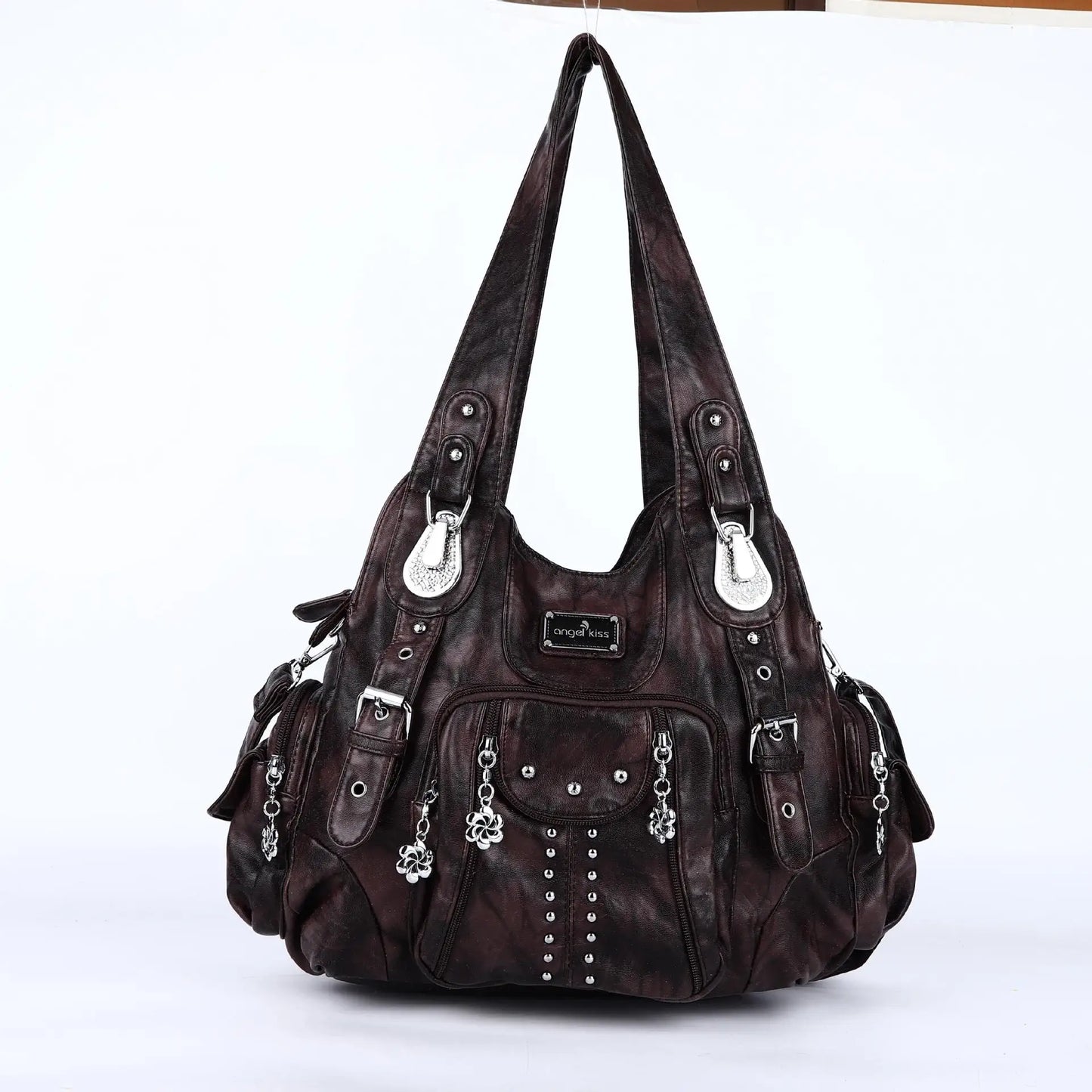 Vintage Women Handbags Fashion PU Leather Shoulder Bags Female Satchel Big-capacity Shoulder Purse Bag bolsa feminina