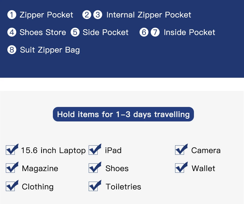 OZUKO Garment bag Multifunction Men Suit Storage Large Capacity Luggage Handbag Male Waterproof Travel Duffel Bag Shoes Pocket