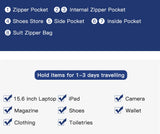 OZUKO Garment bag Multifunction Men Suit Storage Large Capacity Luggage Handbag Male Waterproof Travel Duffel Bag Shoes Pocket