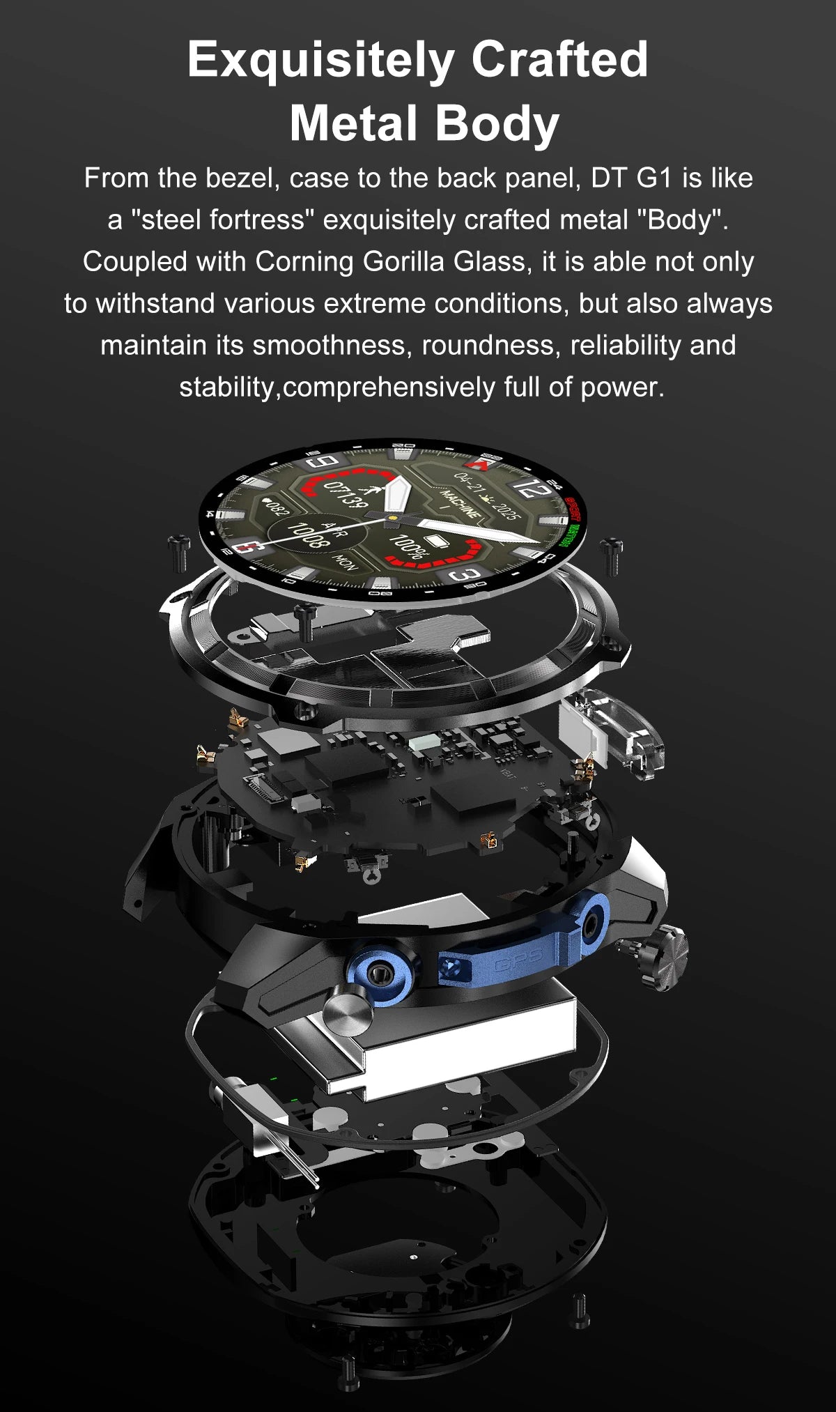 GPS Adventure Smartwatch – Sapphire Edition