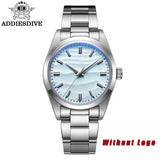 ADDIESDIVE Men's Watch 36mm Quartz Watch Diving 100m Sand Dial 316L Stainless Steel AR Bubber Glass Fashion WristWatch for Men