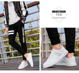 2026 Mens Casual Sneakers New Fashion Lace-up White Shoes Student Comfort Sports Plus Size Vulcanized Shoes Zapatillas De Hombre