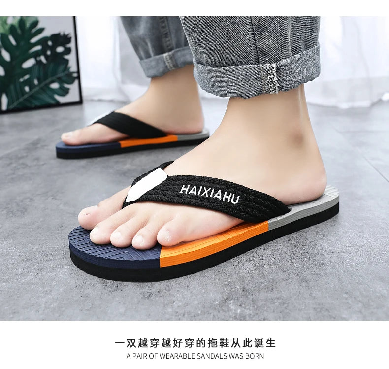 Men's EVA Flip Flops — Lightweight Non-Slip Beach & Indoor Slides