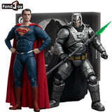 In Stock Fondjoy Batman VS Superman 1:9 Scale Action Figure Set DC Comics Movie Authentic Interchangeable Heads Boys Gifts Model