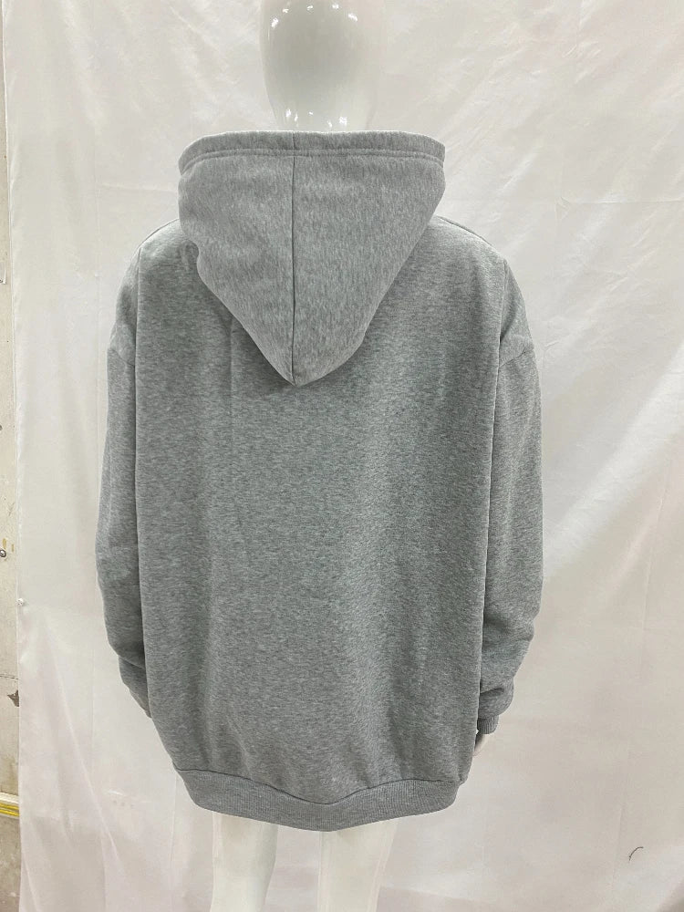 Y2K Graphic Fleece Pullover Hoodie