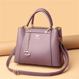 Luxury Triple-Layer Leather Tote & Crossbody