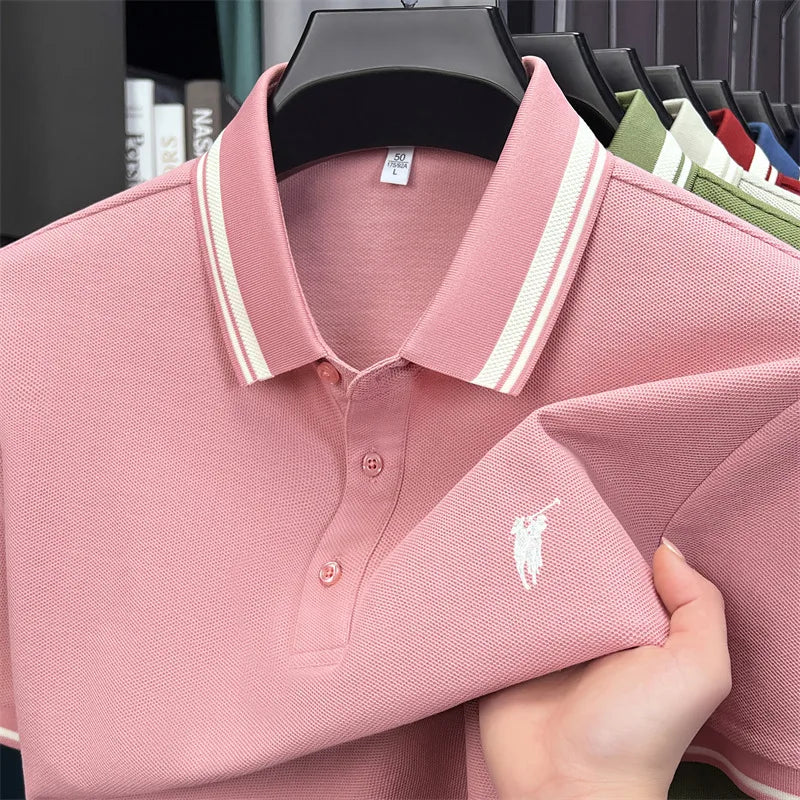 Men's Premium Cotton Polo Shirt | Embroidered Classic Fit