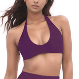 SoftMotion Halter Neck Bralette – High-Support Gym & Yoga Top