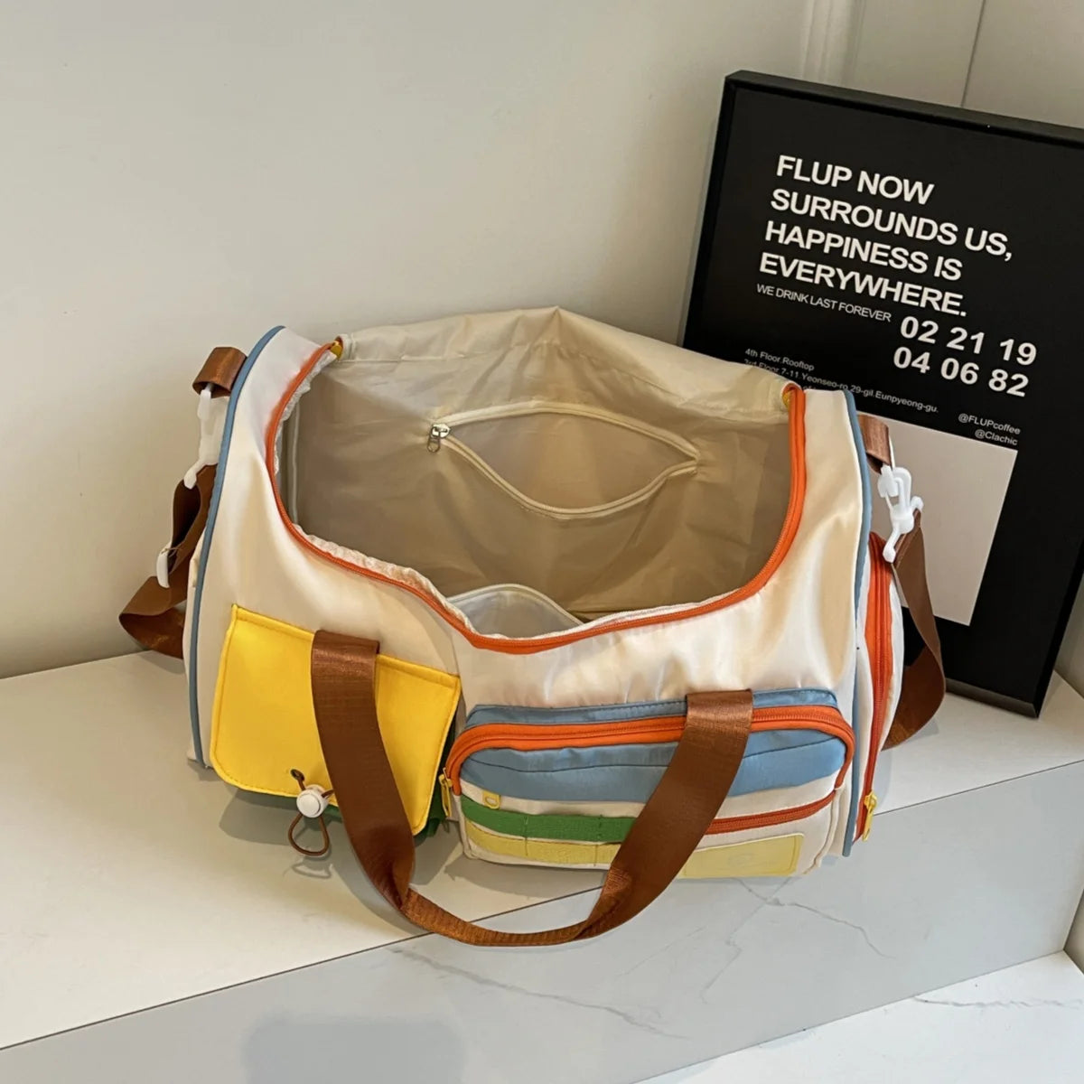 Travel BagDuffel Bag Cosmetics Bag Professional Fitness Bag Yoga Swimming Training Backpack Suitable for Men and Women