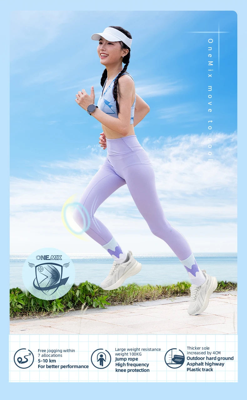 ONEMIX Road Running Shoes for Men Summer Breathable Mesh Men's Sneakers Outdoor Training Sport Jogging Shoes Plus Size 47