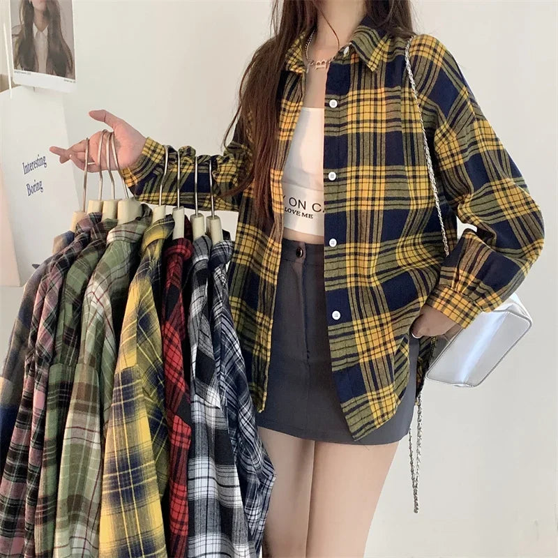 Classic Plaid Flannel Shirt Jacket
