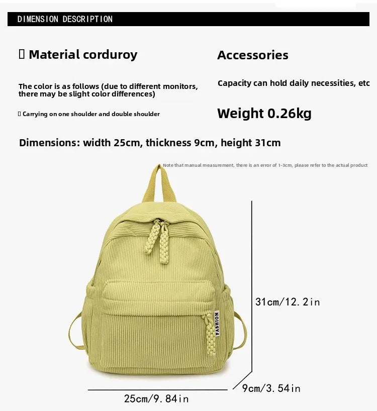 Fashion Travel Girl Book Bag Large Capacity Student Backpack College School Bag Women Backpacks for Commuting bolsa feminina