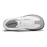 HOBIBEAR Wide Toe Lace-Up Sneakers