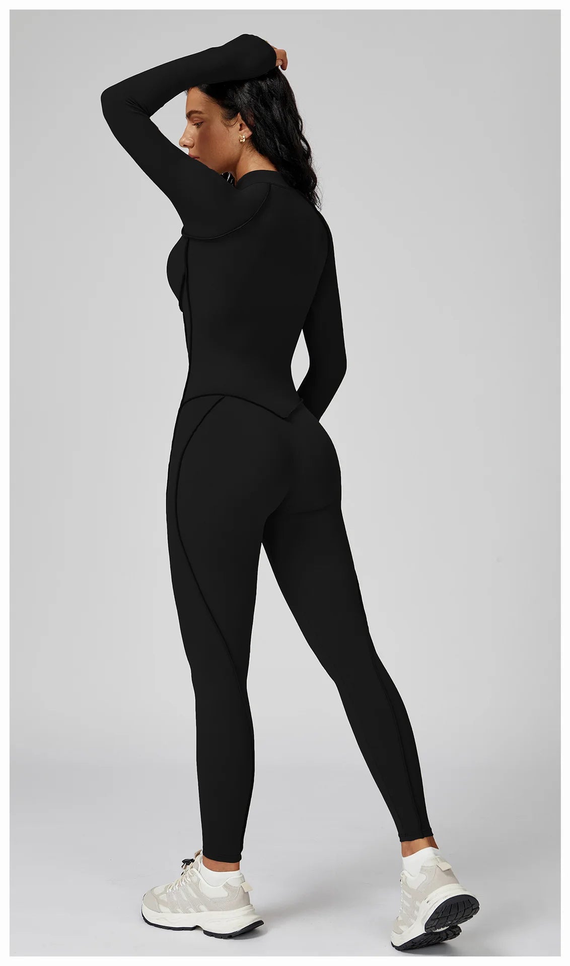 Long-Sleeved Performance Yoga Bodysuit