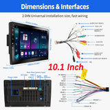 ESSGOO 7"/9"/10" Double Din Car Stereo | Android 14 | CarPlay & Auto