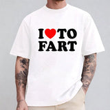 Huge Fart Loading Men's T-shirt Humor Tee Joke Gag Tshirt for Dad Gifts Guys Male Clothes Short Sleeve Tees Funny Graphic Tops