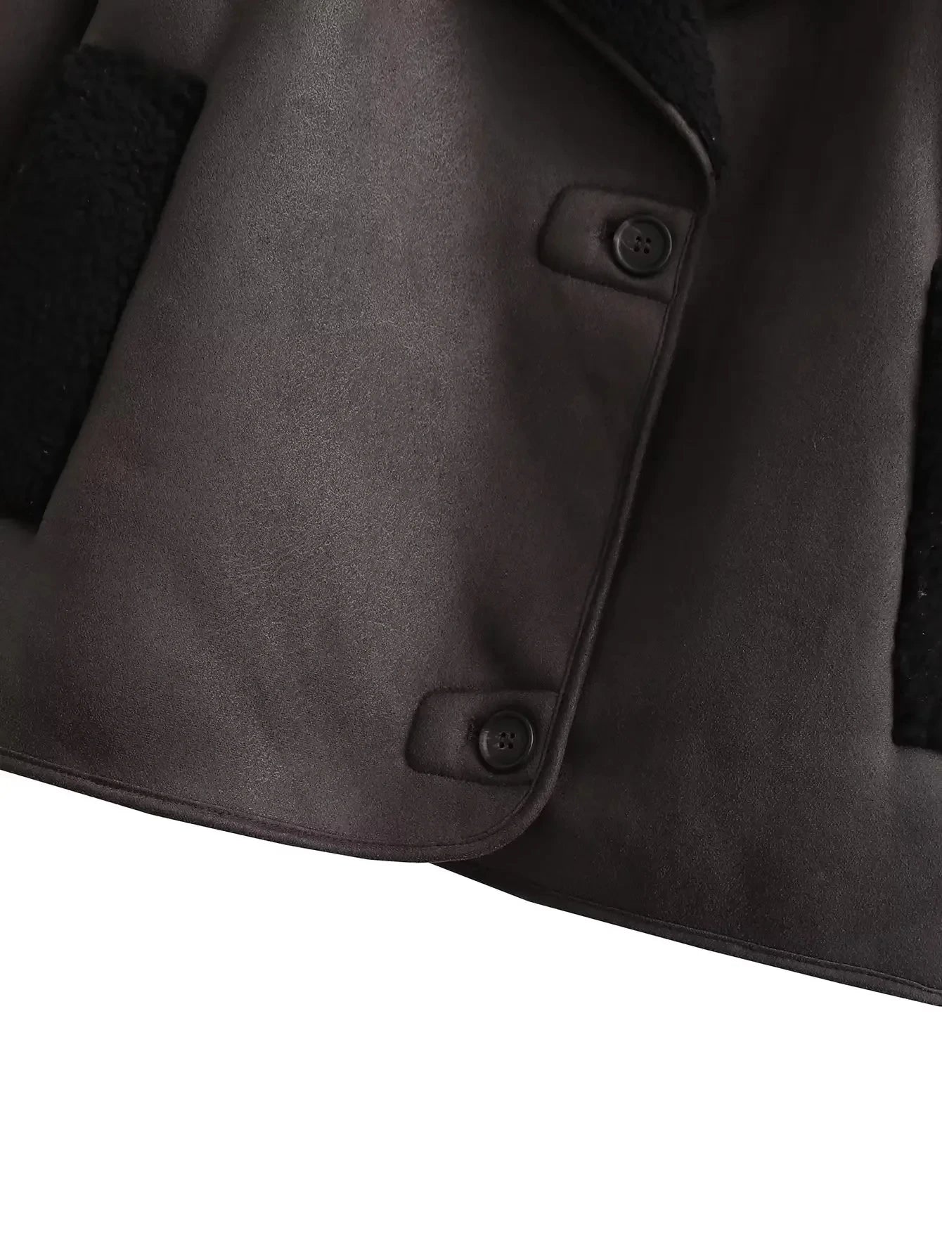 Women’s Oversized Faux Leather Bomber Jacket