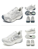 ONEMIX Retro Sport Shoes Round Toe Lace-Up Outdoor Function Low-Top Running Shoes Unisex Comfortable Cushion Jogging Sneakers