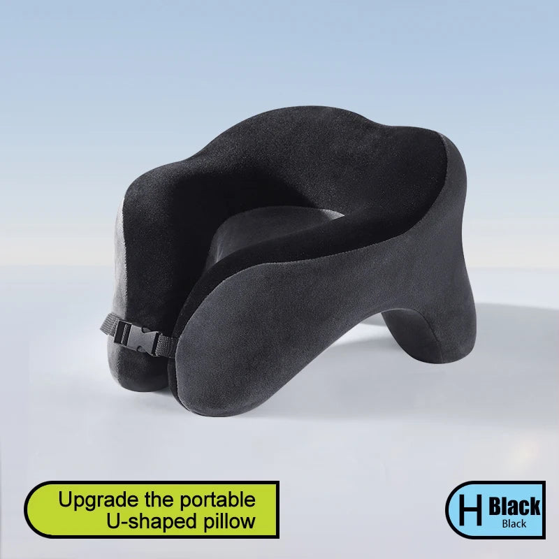 Memory Foam Travel Neck Pillow – Soft U-Shape Support