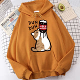 Cartoon Cat "Salary Increase" Hoodie