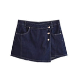 Nlzgmsj  Summer Women's Casual Sets Fashion Mini Skirt Shorts Sets Denim Short Shirt Top Sets For Women Street Women Outfit