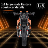 Technical MOC Construction Bricks Motorcycle Model Creative Building Kit Assembly Toys Educational Gift for Children Boys Girls