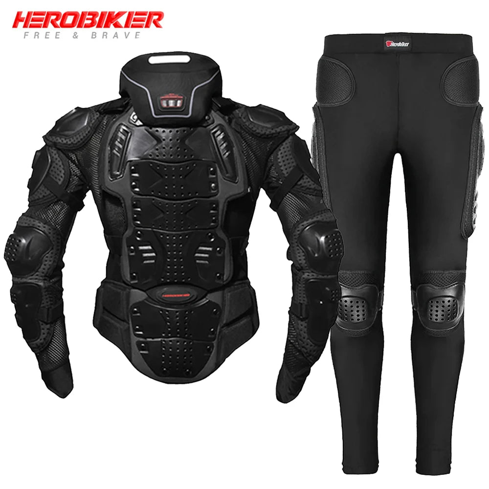 HEROBIKER Motorcycle Jacket Men Motorcycle Armor Moto Body Armor Motocross Riding Jacket Racing Motorbike Body Protection S-5XL