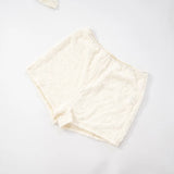 Mozision Lace Two Piece Set Women See Through Long Sleeve T-shirt And Shorts Matching Sets Female Elegant Shorts Two Piece Set
