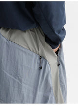 Men's Colorblock Wide-Leg Pants