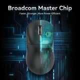 Attack Shark X3 PixArt PAW3395 Bluetooth Mouse,26000dpi,Wireless Tri-Mode Connection,Lightweight Macro Gaming Mouse