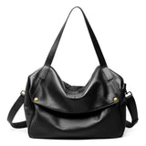 Zency Large Capacity Shoulder Bag Purse Genuine Leather Women's Work Tote Bag Handbag Shopper Bag Pocket For A4 ipad Crossbody