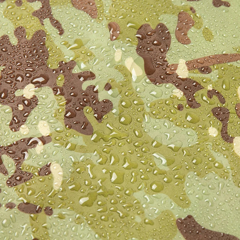Military Camo Waterproof Rain Poncho & Shelter
