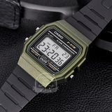 Casio F-91WM-3A Men's Classic Digital Resin Watch - Olive Green/Black