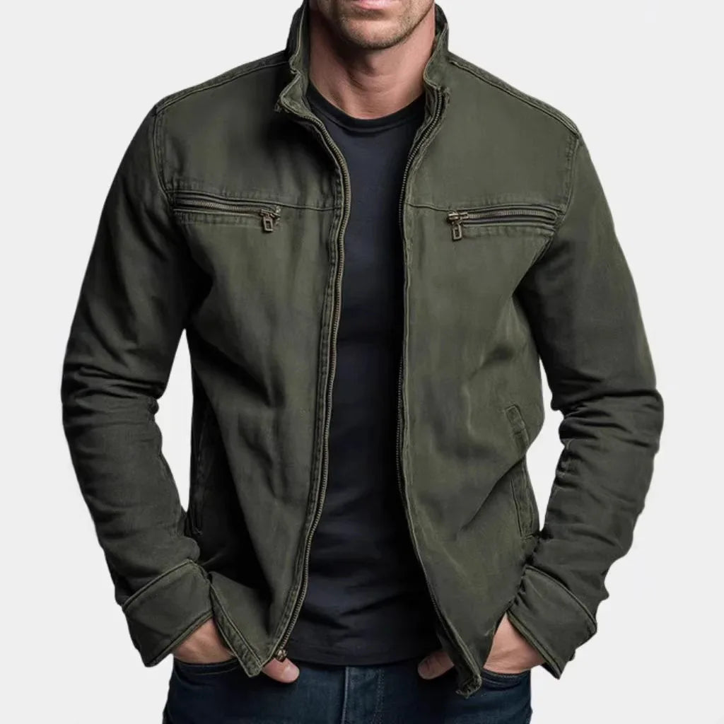 Men's Casual Tooling Jacket — Loose Fit Cardigan Sports Outerwear