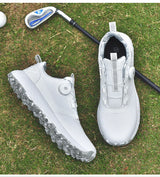 Men's Golf Sneakers Quick-Lace Casual Outdoor Shoes