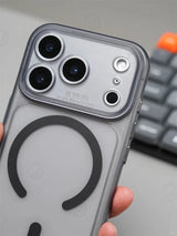 Magnetic Clear iPhone Case with Camera Button